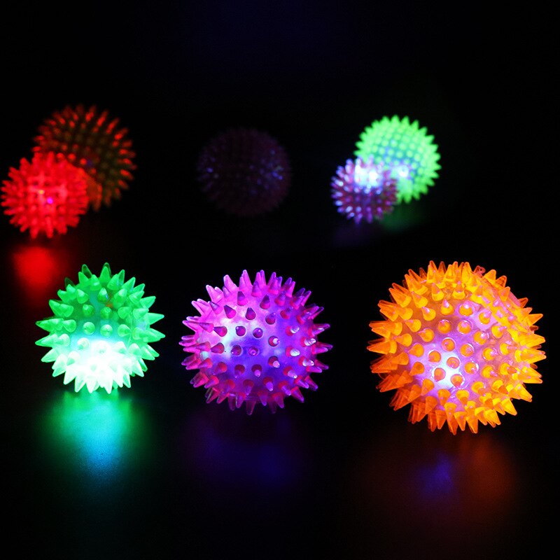 Balle de Massage lumineuse pour chien, jouet pour animaux de compagnie, coloré et doux: 5.5CM A