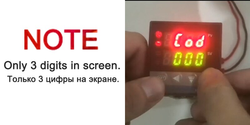 REX-C100 Digital PID Temperature Controller Thermostat SSR output Max40A SSR Relay K Thermocouple Probe RexC-100 110V ~240V