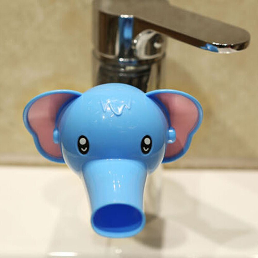 1 stk dyr 3 farver børns tegneserie guide rille baby håndvask enhed vandhane extender vask
