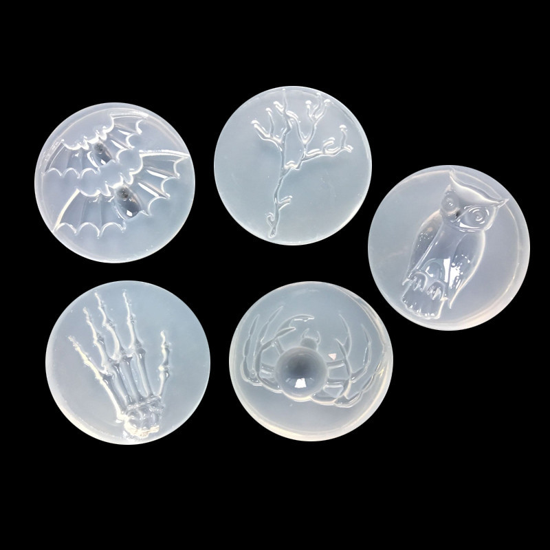Moule en résine liquide UV pour bijoux, 1 pièce, moule en résine liquide pour la fabrication de chauve-souris, hibou, araignée, Animal, breloques à assembler soi-même