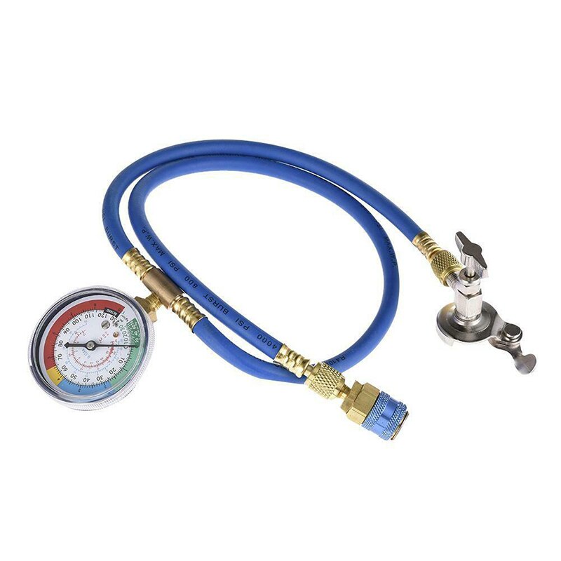 Auto A/C R134A Refrigerant Recharger Hose Low Pressure Gauge Car Air Conditioning