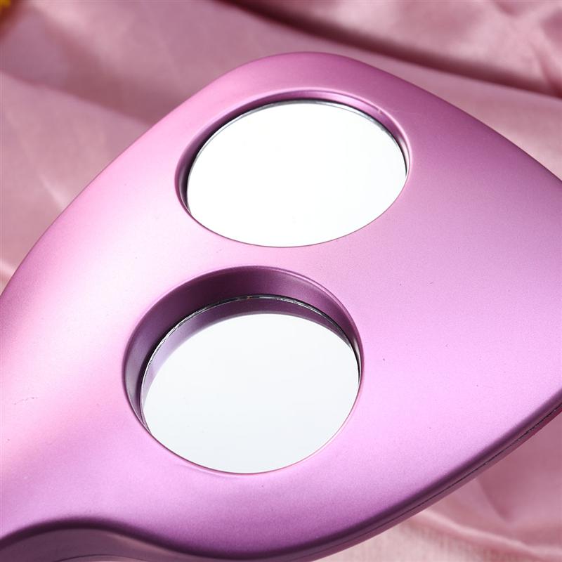 1pc miroirs à main double face, miroirs cosmétiques à contrôle oral, miroir grossissant 2x et 3x, outil de maquillage