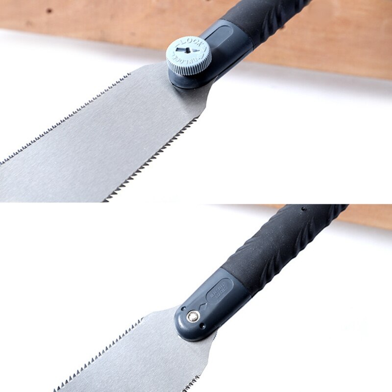 Protable Japanese Style Double Edge Razor Steel Precision Hand Pull Saw for Woodworking Blade Tool