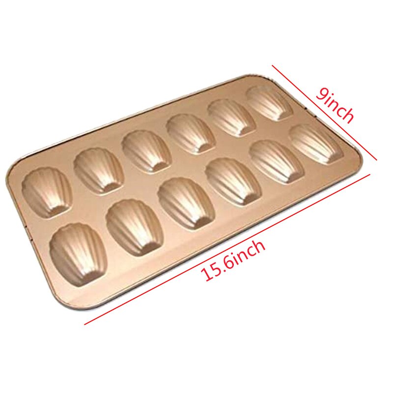 3- pack 12 kopjes schelpvormige scones antiaanbakvorm bakvorm bakvorm franse mousse bakvorm koekjesvorm