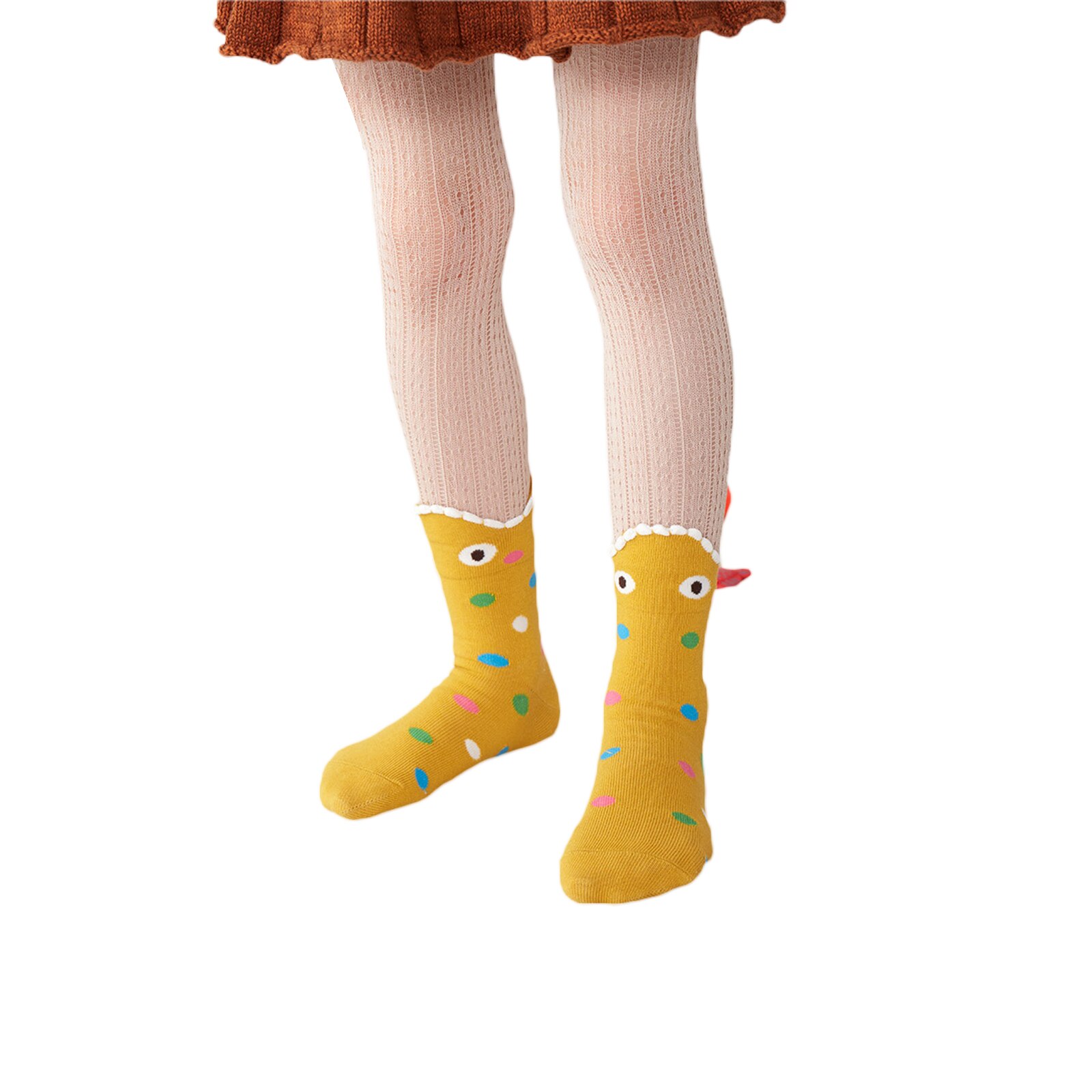 Nuovi calzini svegli delle ragazze dei ragazzi 3 Pcs creatività dei bambini calzini adorabili del cotone del modello stampato squalo del fumetto per l'autunno della primavera