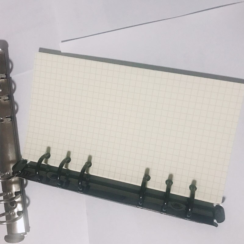 40 Sheets/Set A6 Loose-Leaf Notebook 6 Holes Filler Papers And Clip Metal Stainless Spiral Binder File Folder Offic