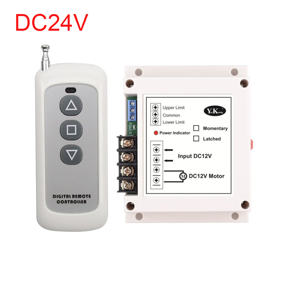 DC12V/24V 40A 400W High Power Motor Controller Motor Wireless Remote Control Forward And Reverse Switch For Roller Shutter Door