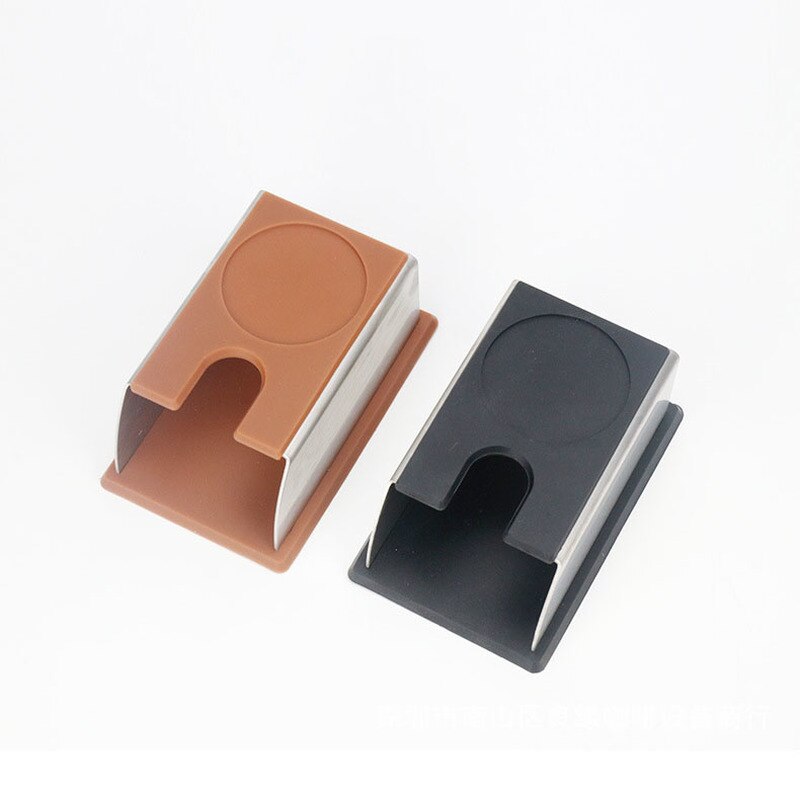 Espresso Coffee Tamper Stand Barista Tool Stainless Steel Silicone Tamping Holder Rack Shelf Coffee Machine Tool Bar Utensils