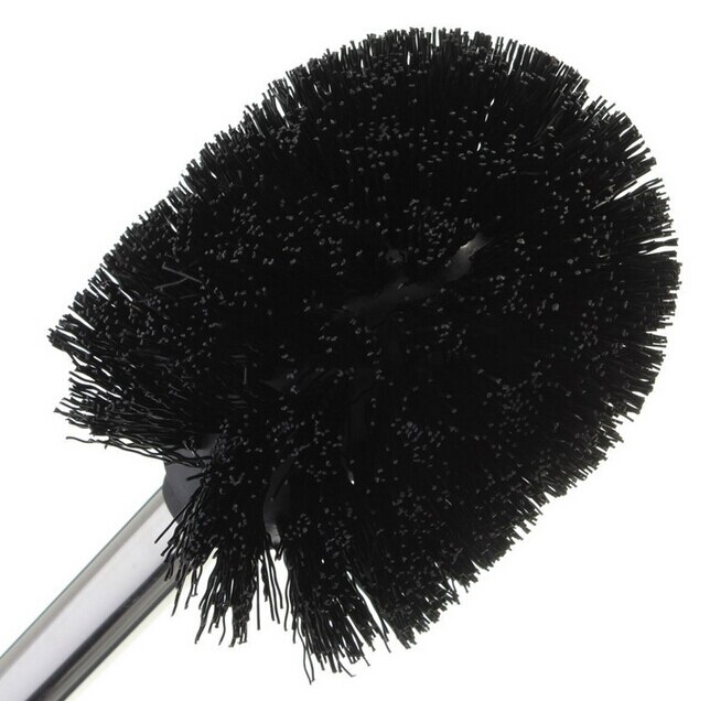Substituição de aço inoxidável preto wc banheiro escova cabeça suportes limpeza ferramentas limpeza alta qualidade