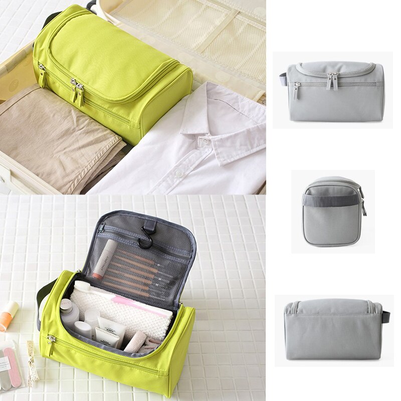 Women Makeup Bag Hanging Zipper Makeup Case Men Waterproof Travel Cosmetic Bag Necessaries Make Up Wash Toiletry Cheap Bag