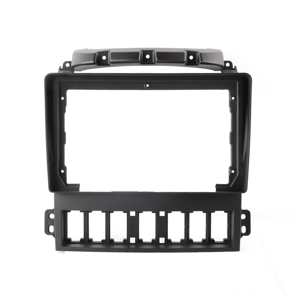 Dounle din black abs trim fascia frame for huanghai landscape  f1 refit car android radio navigation dvd monteringspanel