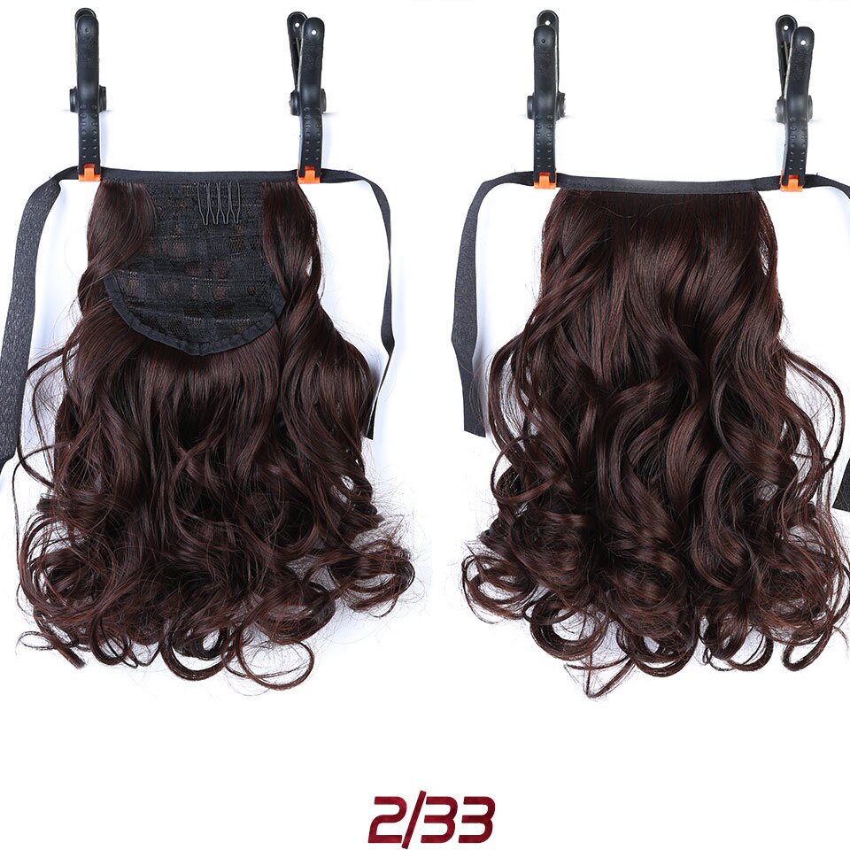LUPU-coleta de pelo corto rizado para mujer, extensión de cabello con cordón, postizo sintético resistente al calor, tocados: 2I33