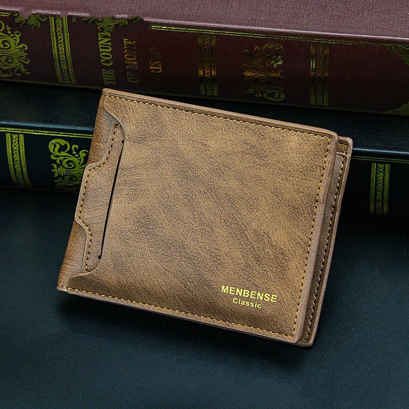 Mænds pu læder tegnebog kort multi-deck mænds tegnebog stilarter herre tegnebog mænds taske