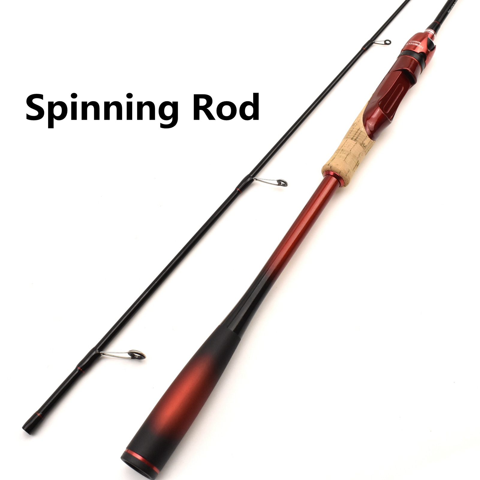 1.83 M Fishing Rod M Power Lure Rod High Carbon Black Fish Bass Fishing Rod Fishing Gear Surf Fishing Rod: SPINNING ROD