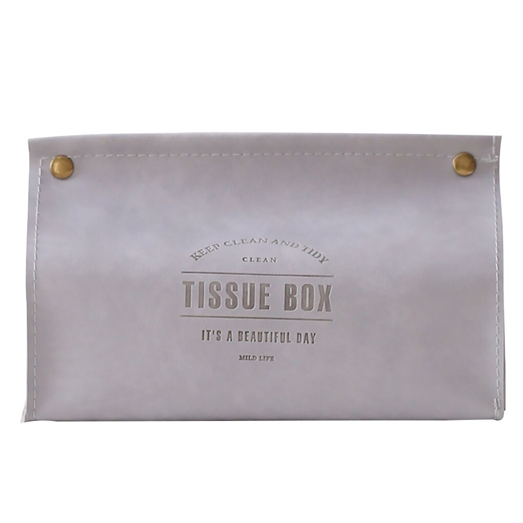 Waterdichte Tissue Doos Houder Creatieve Kunstleer Tissue Doos Papier Container Servet Storage Case Organizer Voor Home Office Auto: 04