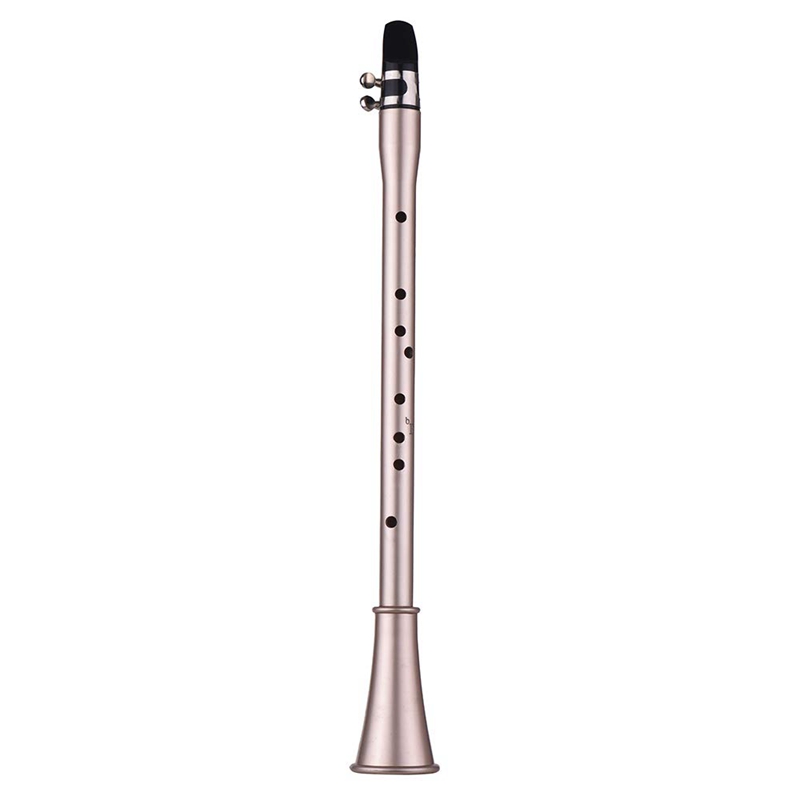 Mini Simple Clarinet Sax Compact Clarinet-Saxophone ABS Material Musical Wind Instrument for Beginners with Carry Bag: E