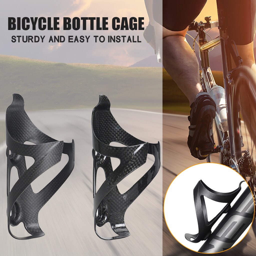 Full Carbon Fiber Bicycle Water Bottle Cage Mtb Road Bike Bottle Holder Ultra Light Cycle Equipment Matte/light Gadget #T1P