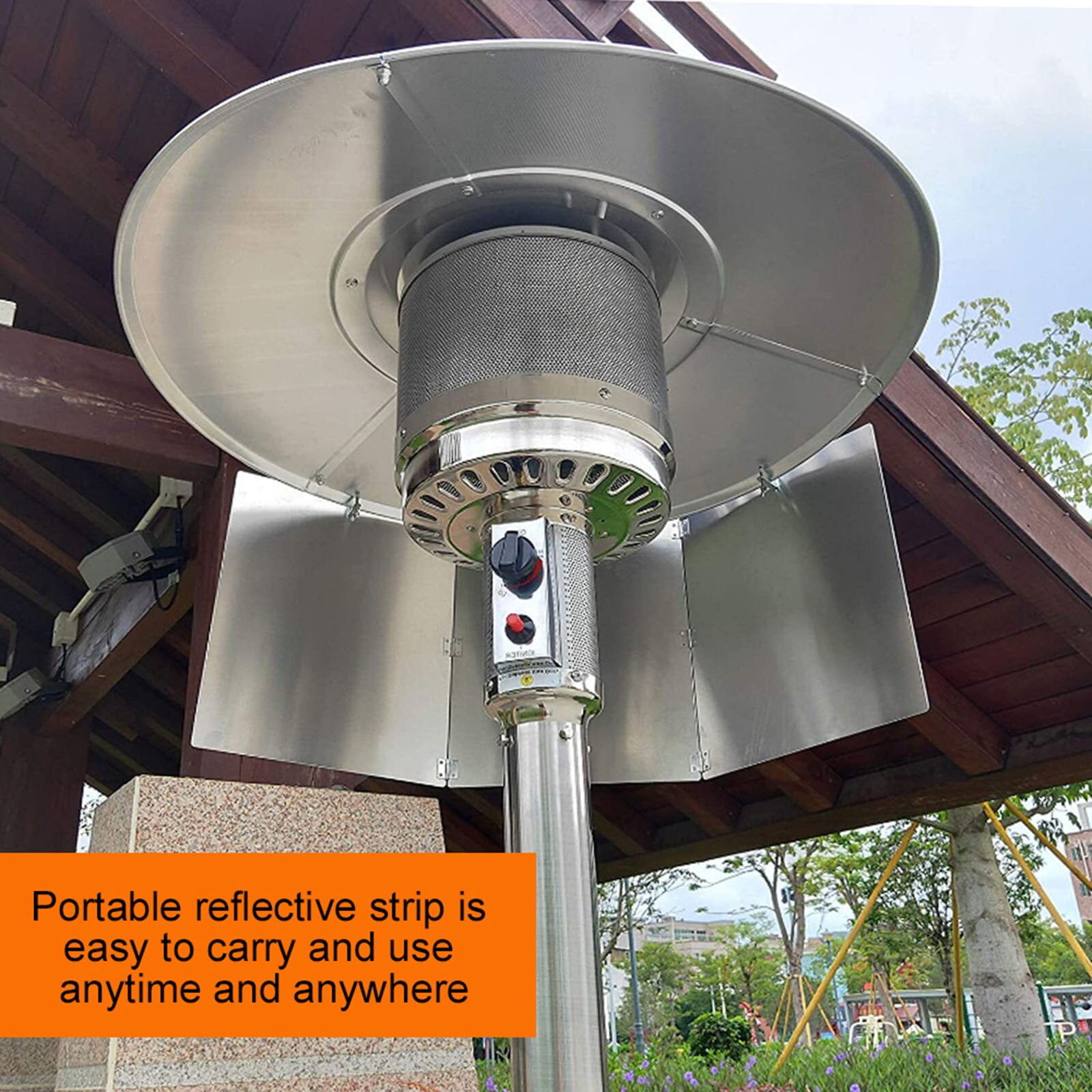 Terrassevarmer gårdsplads reflektor skjold udendørs varmeapparater til terrassepropan og naturgas gårdvarmer reflektor