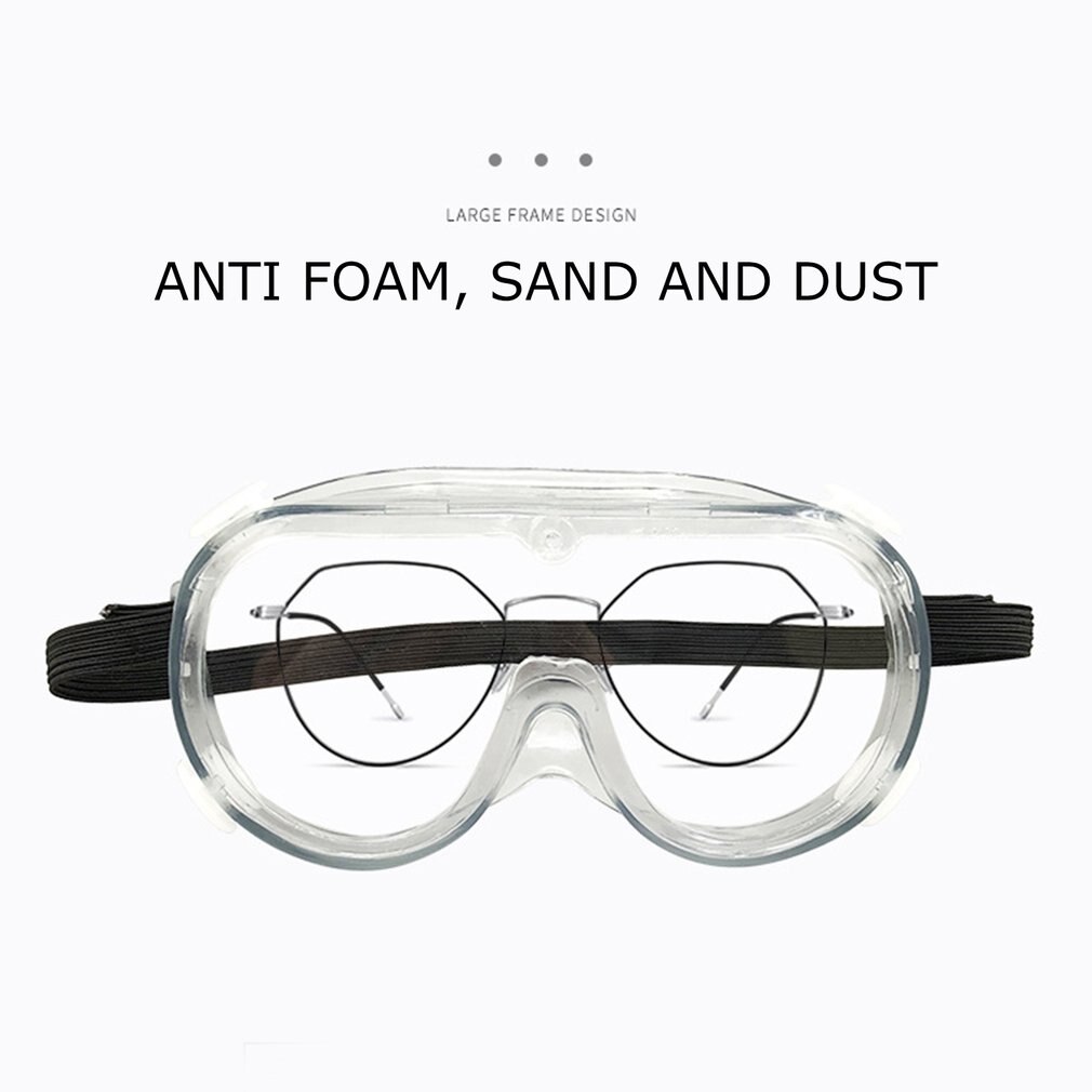 Volledig Gesloten Clear Vented Veiligheidsbril Oogbescherming Lab Anti Fog Glazen Lens Werkplek Veiligheidsbril