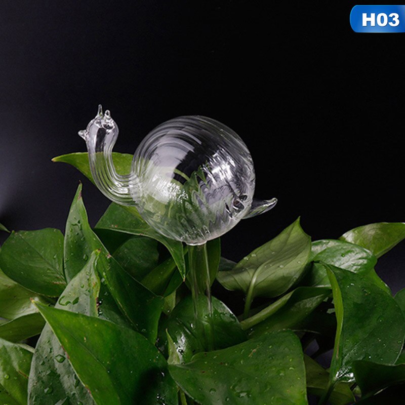 Haveplanter blomster vandføder automatiske selvvandende enheder glas vandføder fugleform vandingsenheder: H03