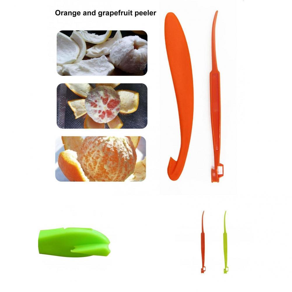4 Stuks Oranje Opener Chic 2 Kleuren Novelty Antislip Handig Oranje Zester Voor Volwassen Oranje Peeler Citrus Dunschiller