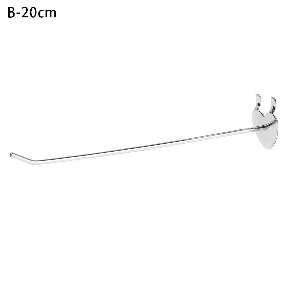 5Pcs Display Hooks Storage Racks Supermarket Shelf Display Hanger Single Pegboard Hook Peg Retail Shop Garage Kitchen Rack: B-20cm