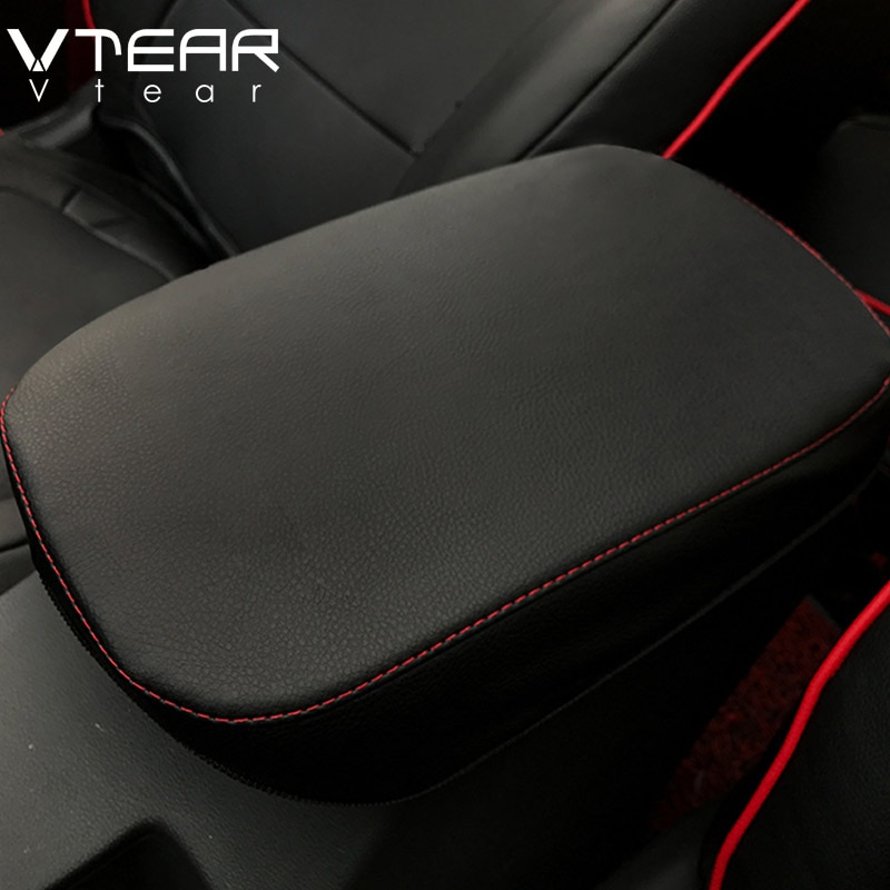 Vtear for hyundai encino kona accessories sentral armleneboksdeksel lærbeskyttelsesmatte interiørdesign styling