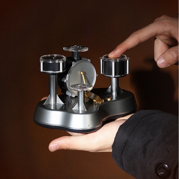 MINI FINGER DRUM SET TOUCH DRUMMING LED LIGHT MIUSIC TOY OFFICE DESK TOY STRESSRELIEF TOY