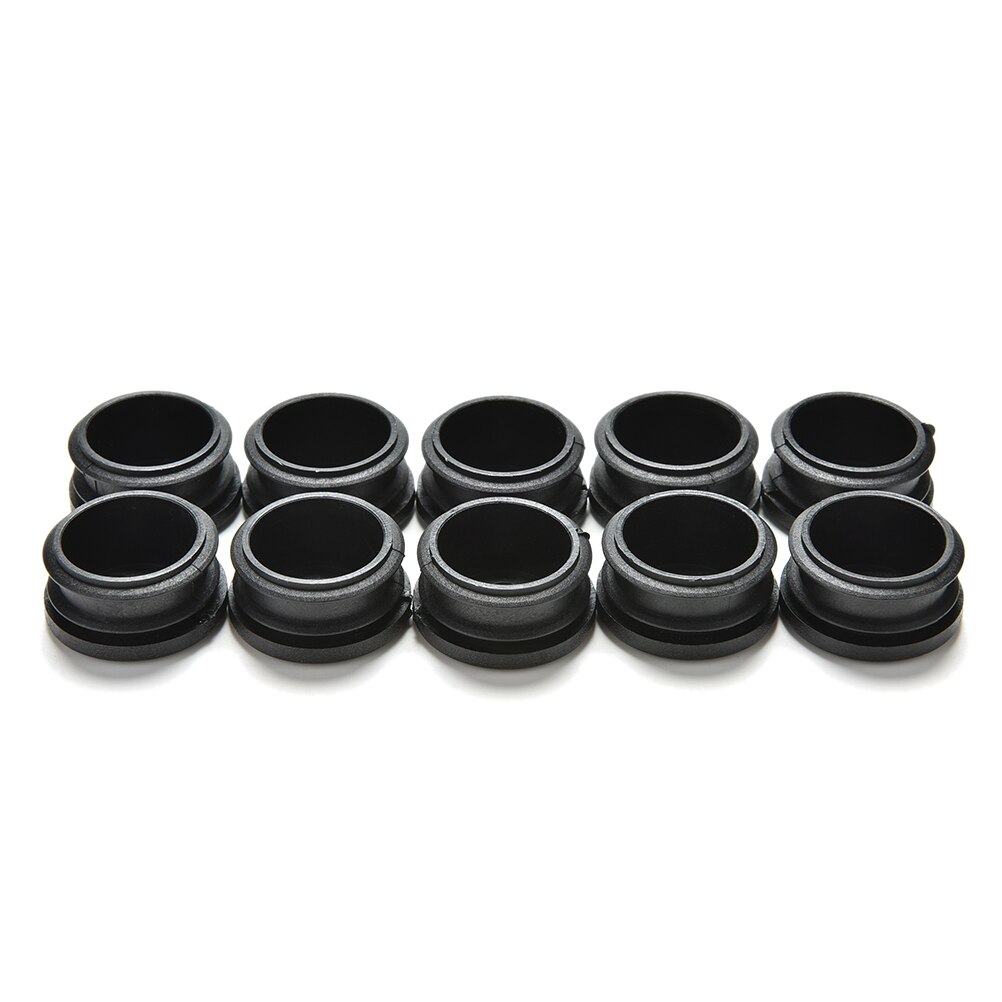 10Pcs/lot Plastic Furniture Leg Plug Black Round Steel Pipe Tube Blanking End Caps Insert Plugs16-35mm decorative dust cover: 30mm