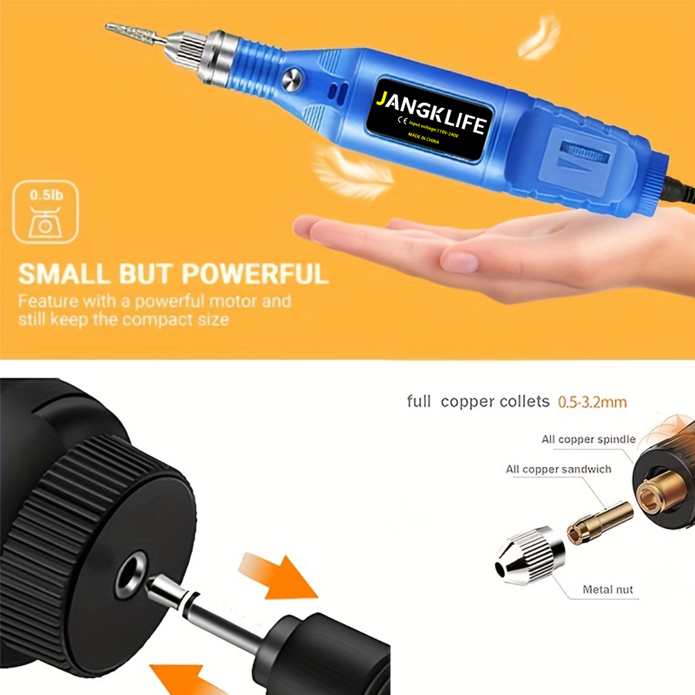 9V Mini Drill Electric Carving Pen Variable Speed Drill Rotary Tools Kit Engraver Pen for Grinding Polishing