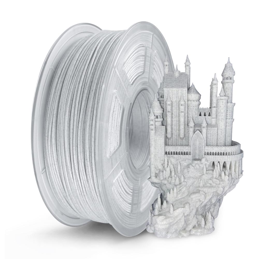 Sunlu 1.75mm pla plus / pla filament 3d filament til 3d printer 100%  ingen boble miljøvenlig polyaktisk syre forbrugelig nedbrydeligt: Pla marmor