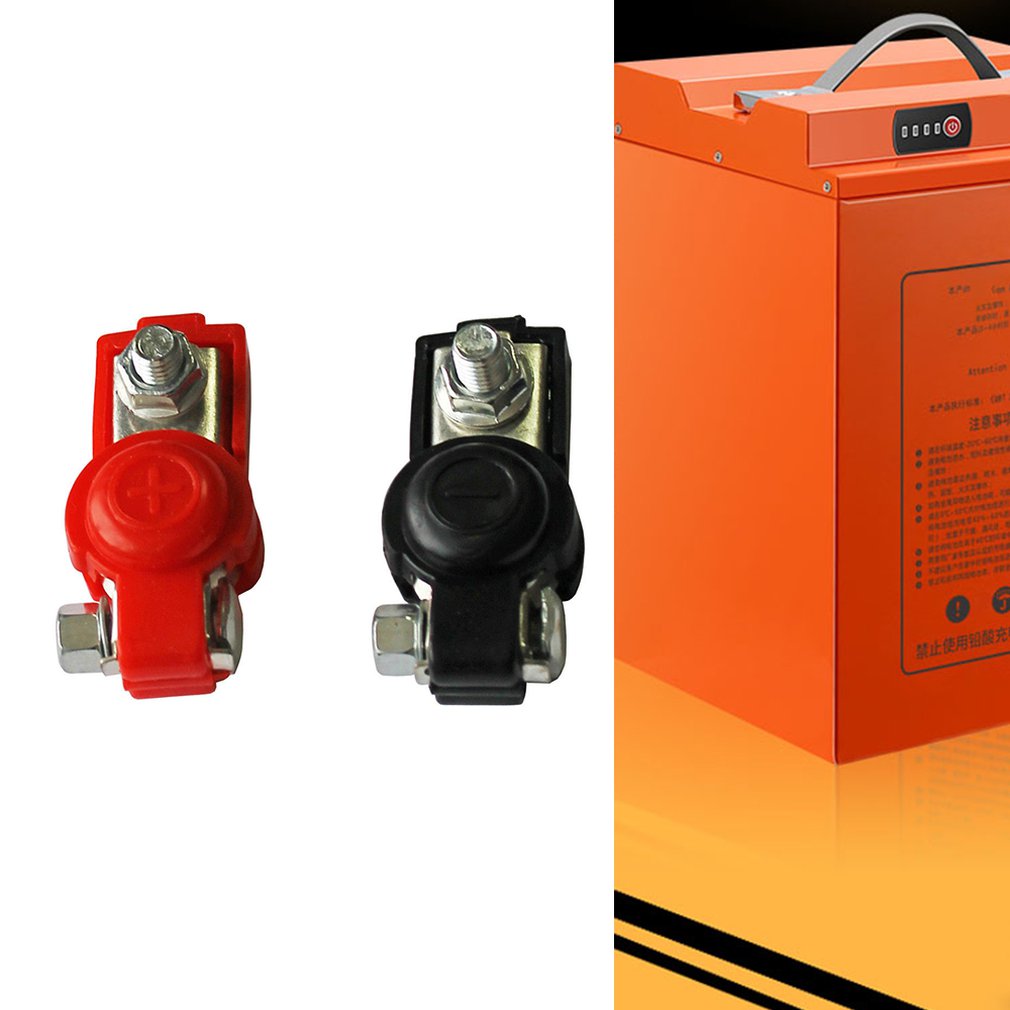 2x battery quick-release clamps 6-12V pole terminals car battery terminals black and red color connector