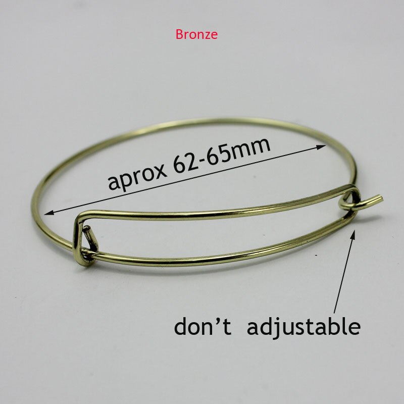 10 sztuk/partia dziecko dorosłych regulowany drut bransoletka bransoletka owinięte nadgarstek mankiet bransoletka bransoletki kobiet stany zjednoczone biżuteria: brązowy nie adjust