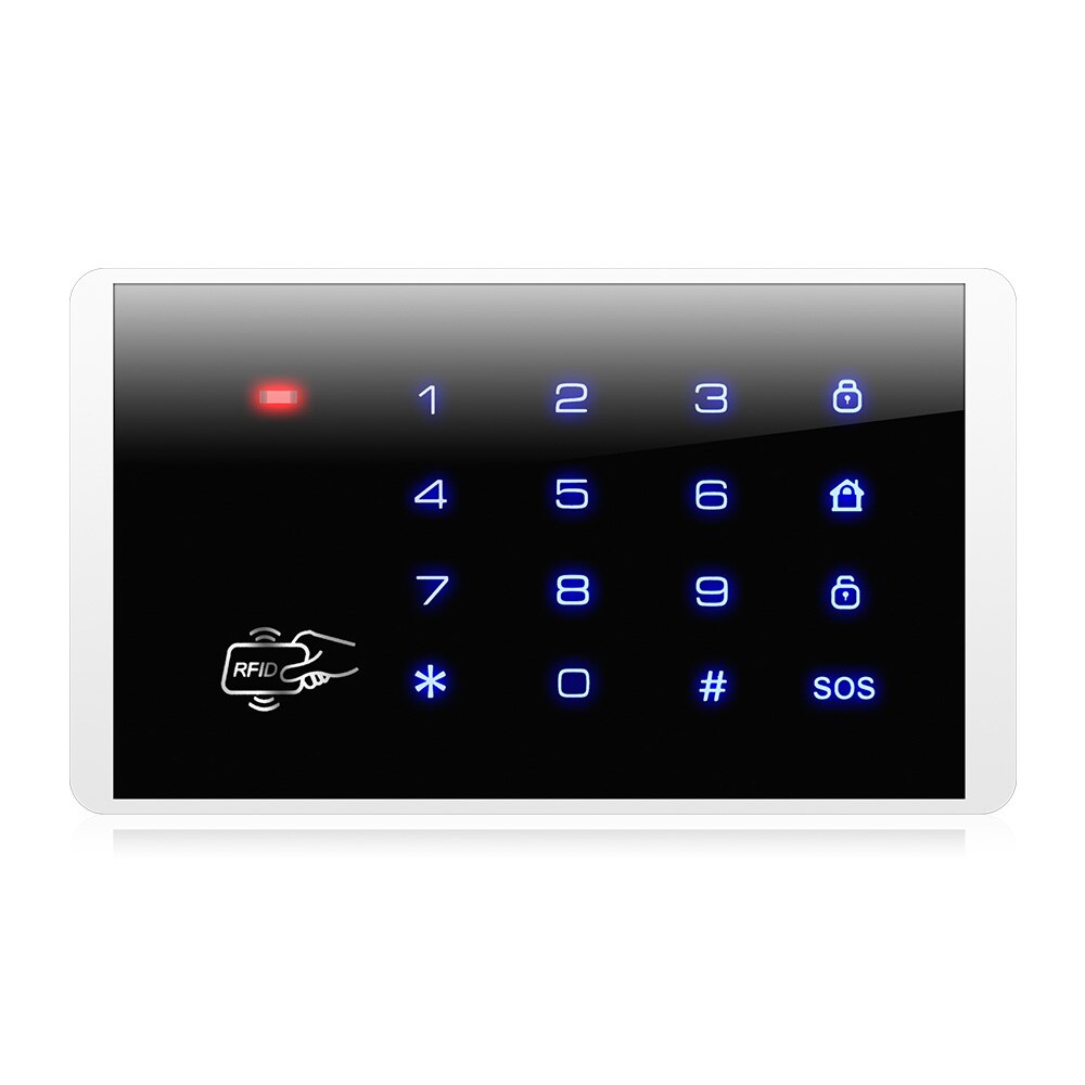 TOWODE K16 Wireless Keypad RFID Disarm Alarm System Touch Screen Keyboard For W18 G18 K52 W20 W2 Home Security Alarm System