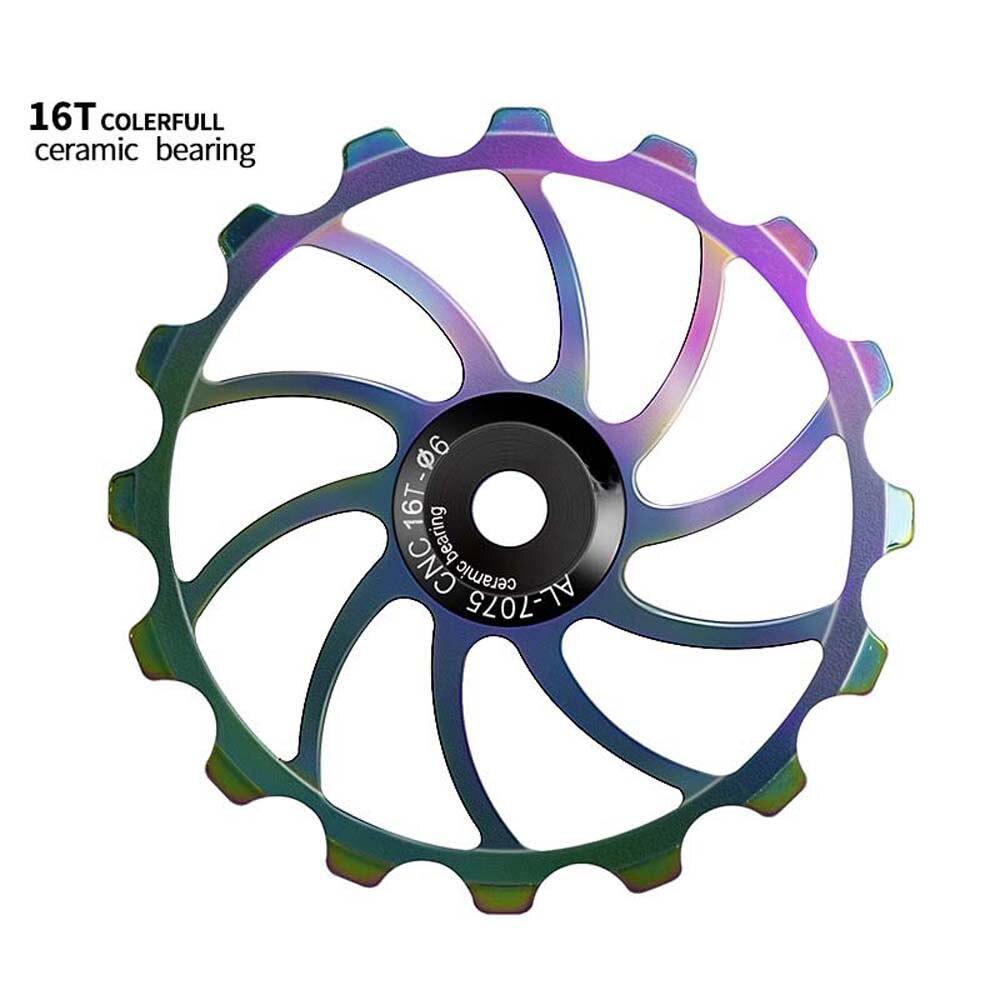 Cycling Bicycle Tension Rear Derailleur Bike Guide Roller Pulley Parts 14T 16T Guide Wheel Ceramic Bearing Jockey Wheel