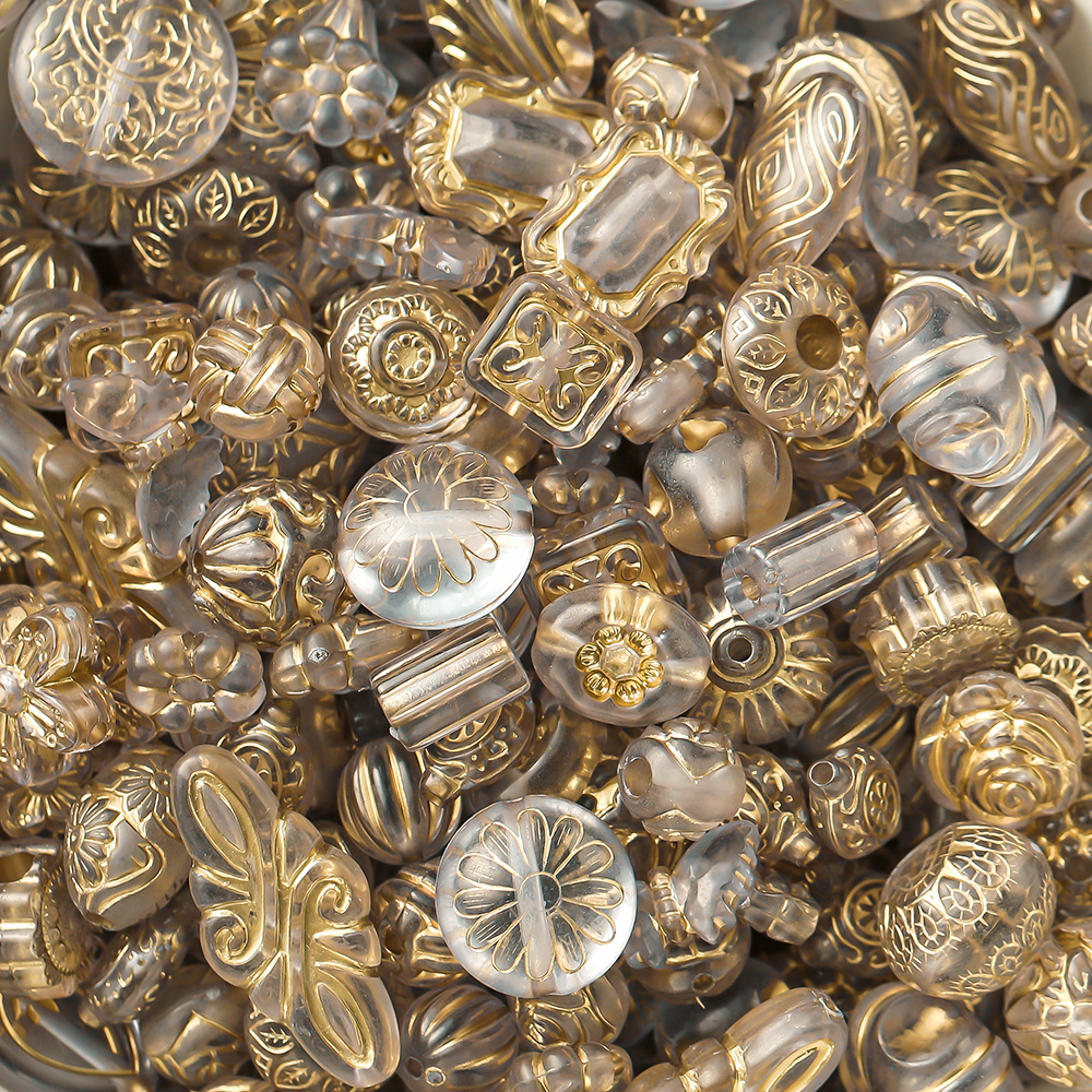 Mélange de perles classiques en acrylique, 20 g/Lot, perles d'espacement amples pour Bracelet à bricoler soi-même, matériel perlé, accessoires de fabrication de bijoux, fournitures