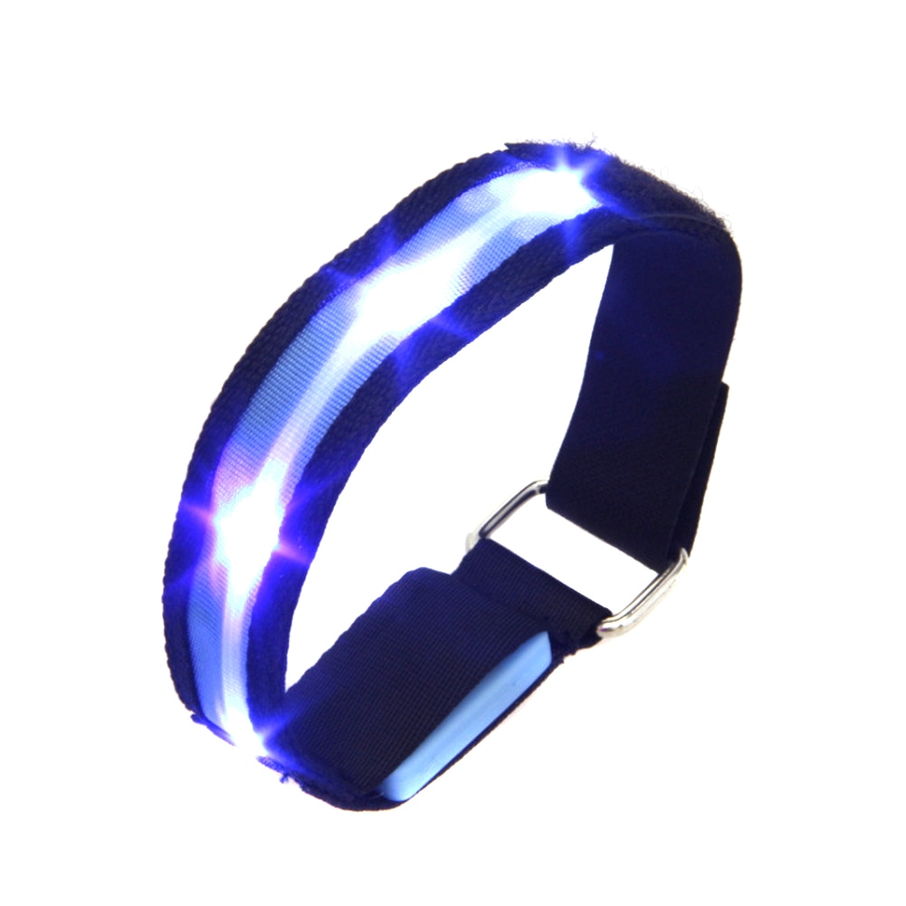 LED Armband Running Armband Flashing Safety Light Band for Running Cycling Jogging Night Walking S7JN: Blue