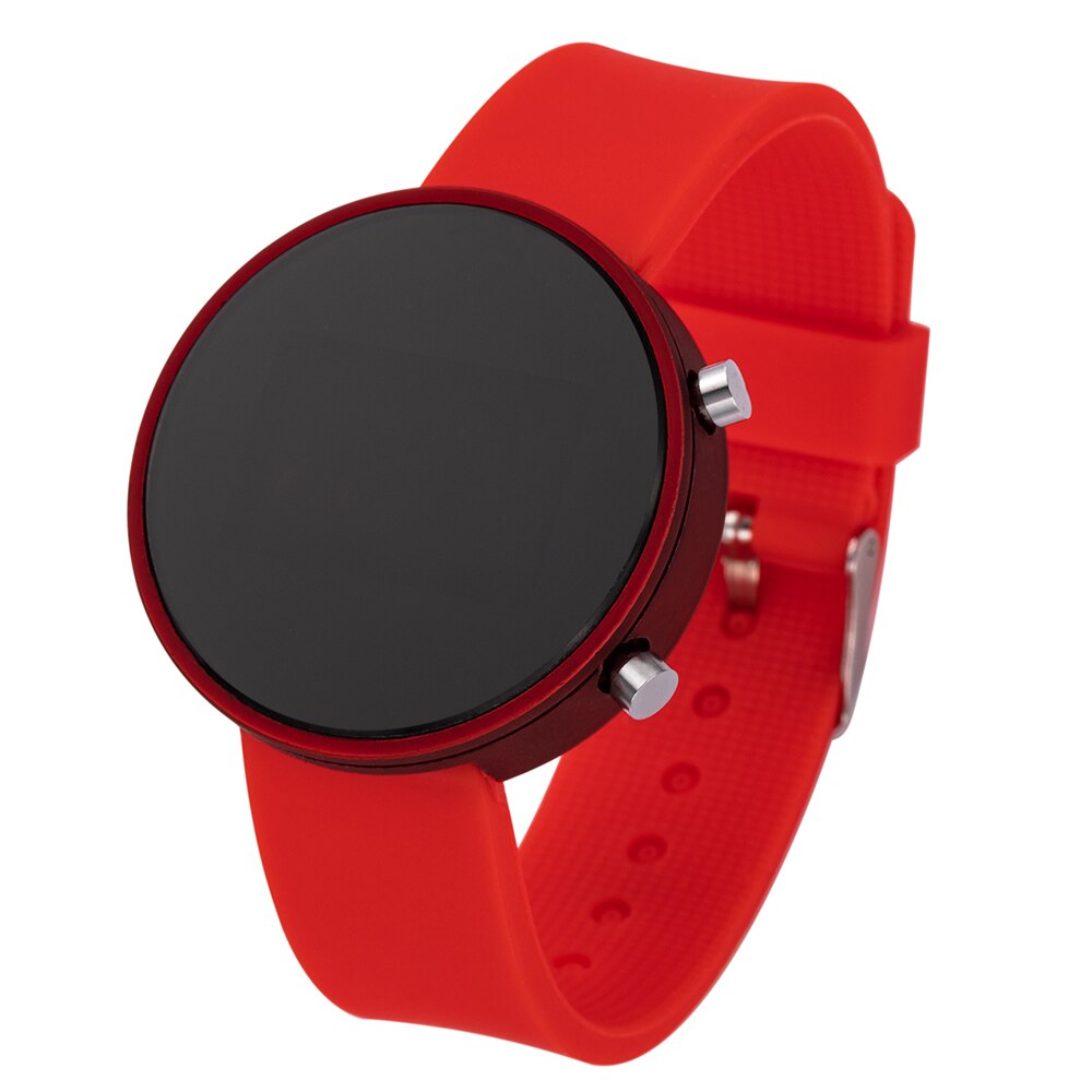 Førte sports kvinder ure mænd digitale ure top brand luksus damer digitale ure ure til kvinder mænd digital reloj hombre: Rød