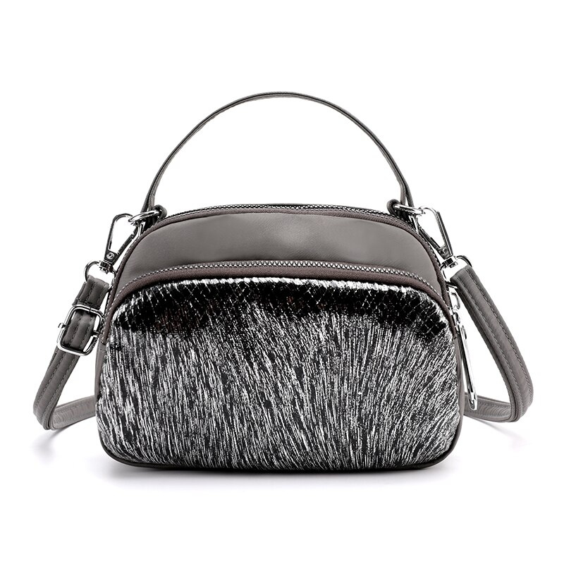 Vrouwen Handtas Composiet Schoudertas Waterdichte Nylon Tas Draagbare Crossbody Bag Mode Wilde Handtas Kitty Portemonnees: Gray-LP