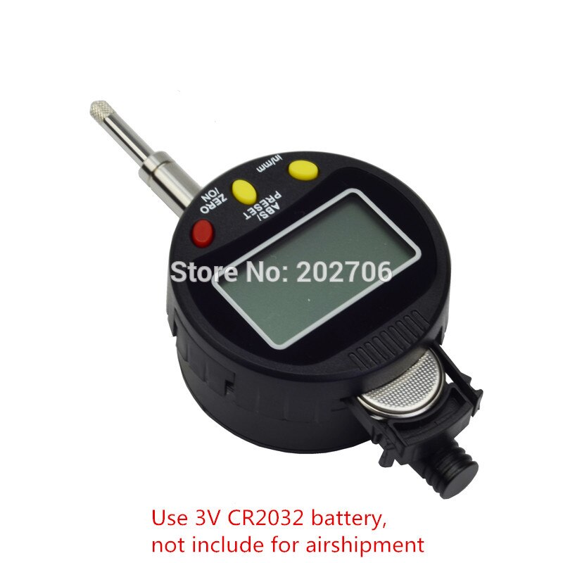 High Accuracy 0-12mm 0.01mm Electronic Digital Indicator ABS digital dial indicator Preset indicator gauge