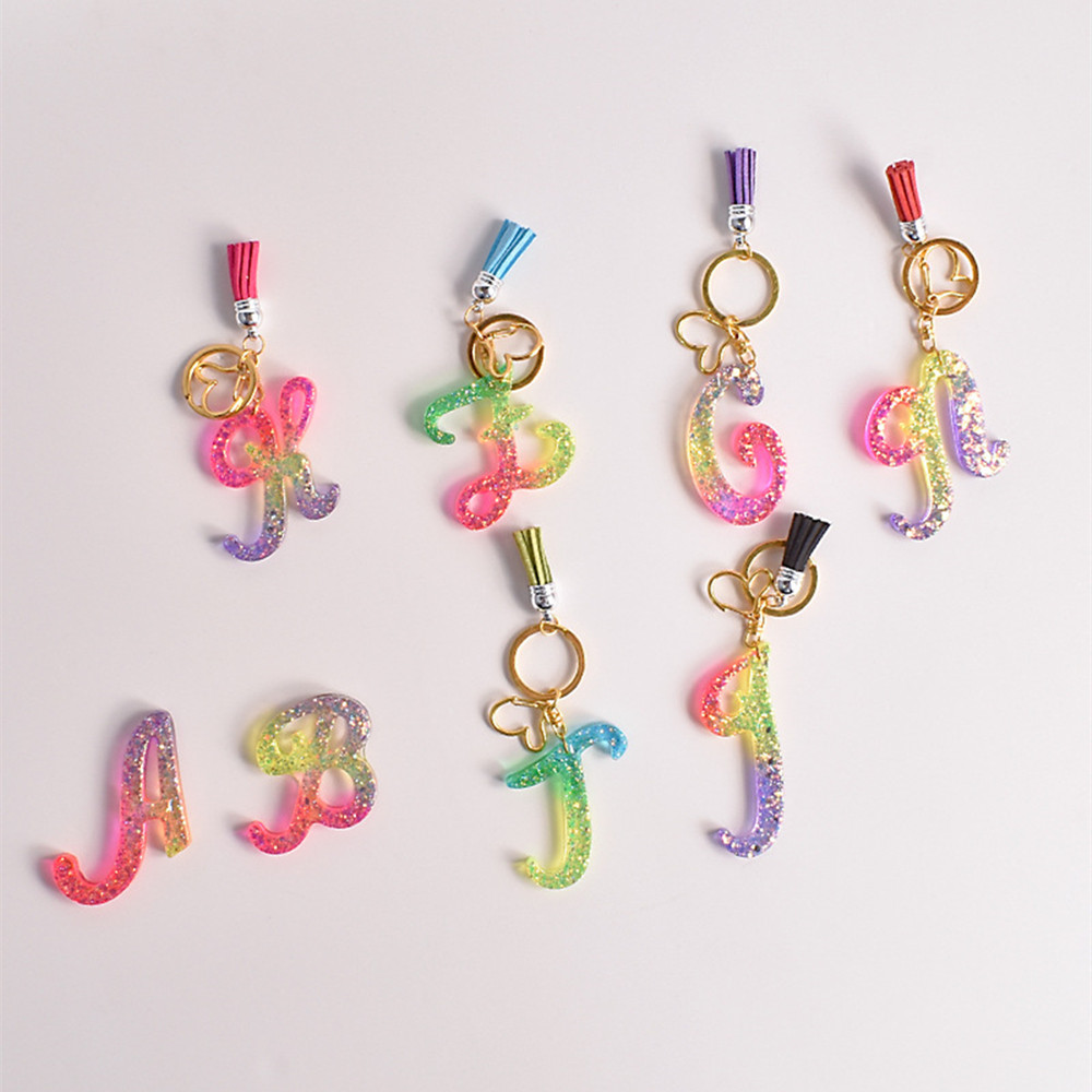Alphabet Epoxy Resin Silicone Mold Letter Number Mould DIY Keychain Earring Pendant Epoxy Resin Jewelry Crafts Casting Mold