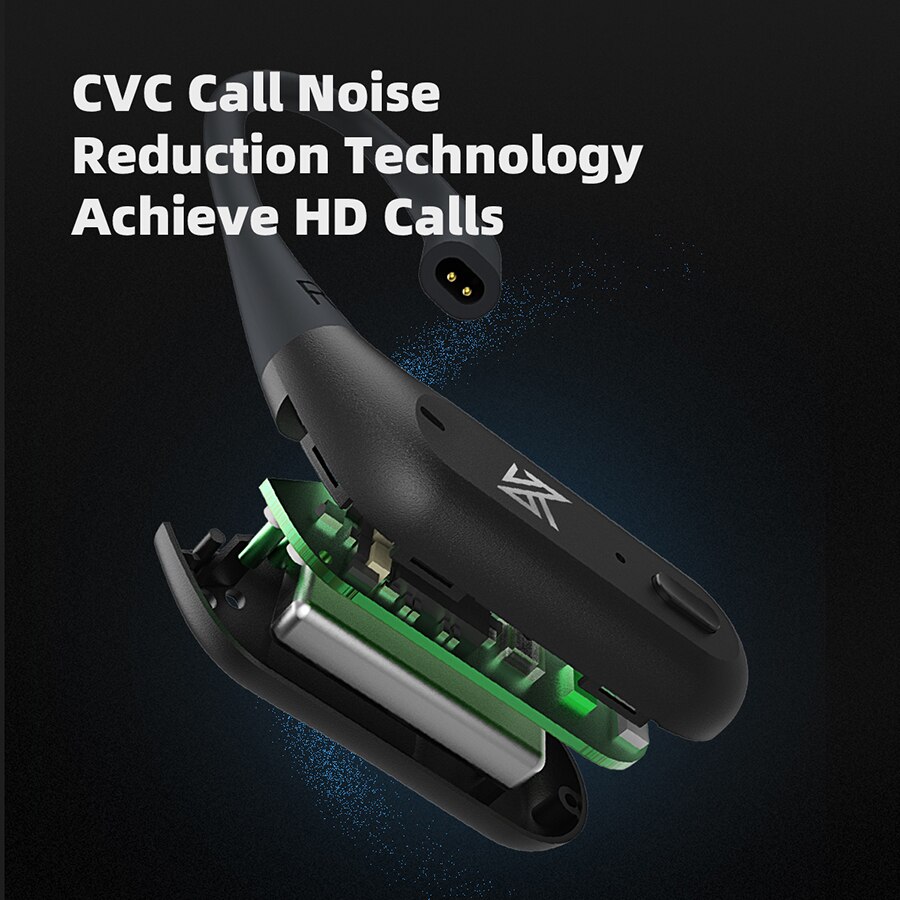 KZ-auriculares AZ09 Pro con gancho para la oreja, cascos inalámbricos auténticos con Bluetooth, compatibles con Monitor 5,1, auriculares con micrófono para juegos