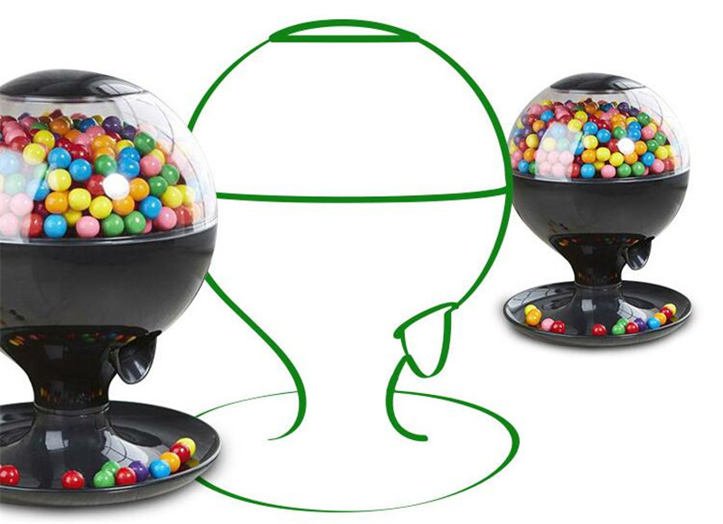Wedding Candy Dispenser Automatic Sensor Plastic Vintage Gumball Mini Bubble Gum Candy machine , Kids lovely