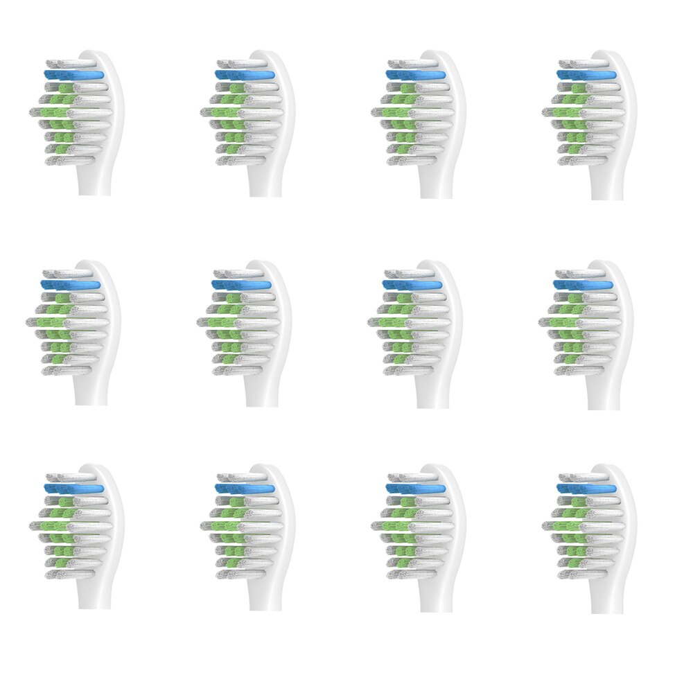 Cabezales de cepillo de dientes para FlexCare, limpieza de diamantes HX6064 HX6930 HX6731 HX9340 HX6950 HX6710 HX9140 HX6500 HX6150: 12PCS