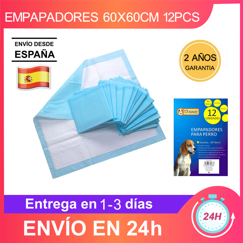 Yommy Empapadores con Adhesivos Perros Gatos para Mascotas Toallitas de Entrenamiento para Mascotas 60X60CM 90X60CM 12PCS 20PCS