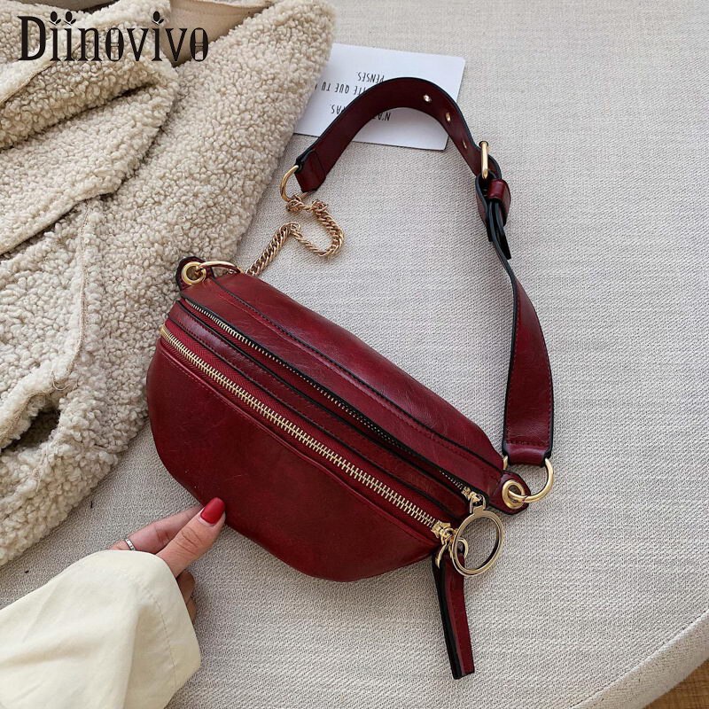 DIINOVIVO, bolso de hombro de piel sintética de con de , bolsos Vintage para mujer WHDV1468