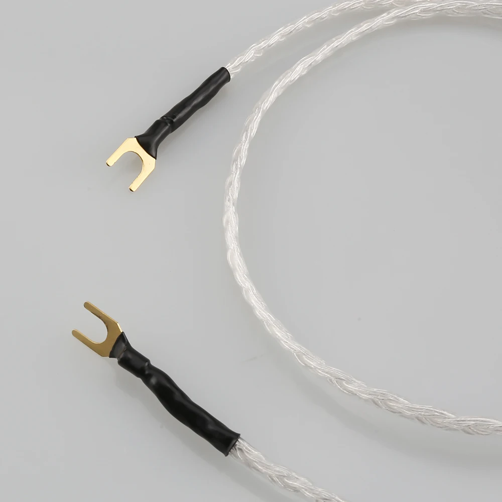 3 Cores gevlochten Jumper Ground kabel LP Vinyl Phono Signaallijn Hifi Audio Kabel Versterker Aarddraad Brug kabel: 0,75 m