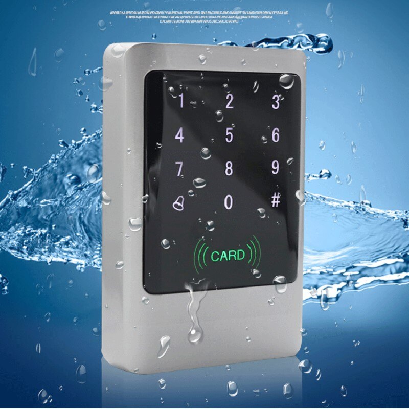 RFID 125KHz/13.56MHZ Standalone Access Controller Metal Case Cover Water Proof Touch Keypad for Access Control System