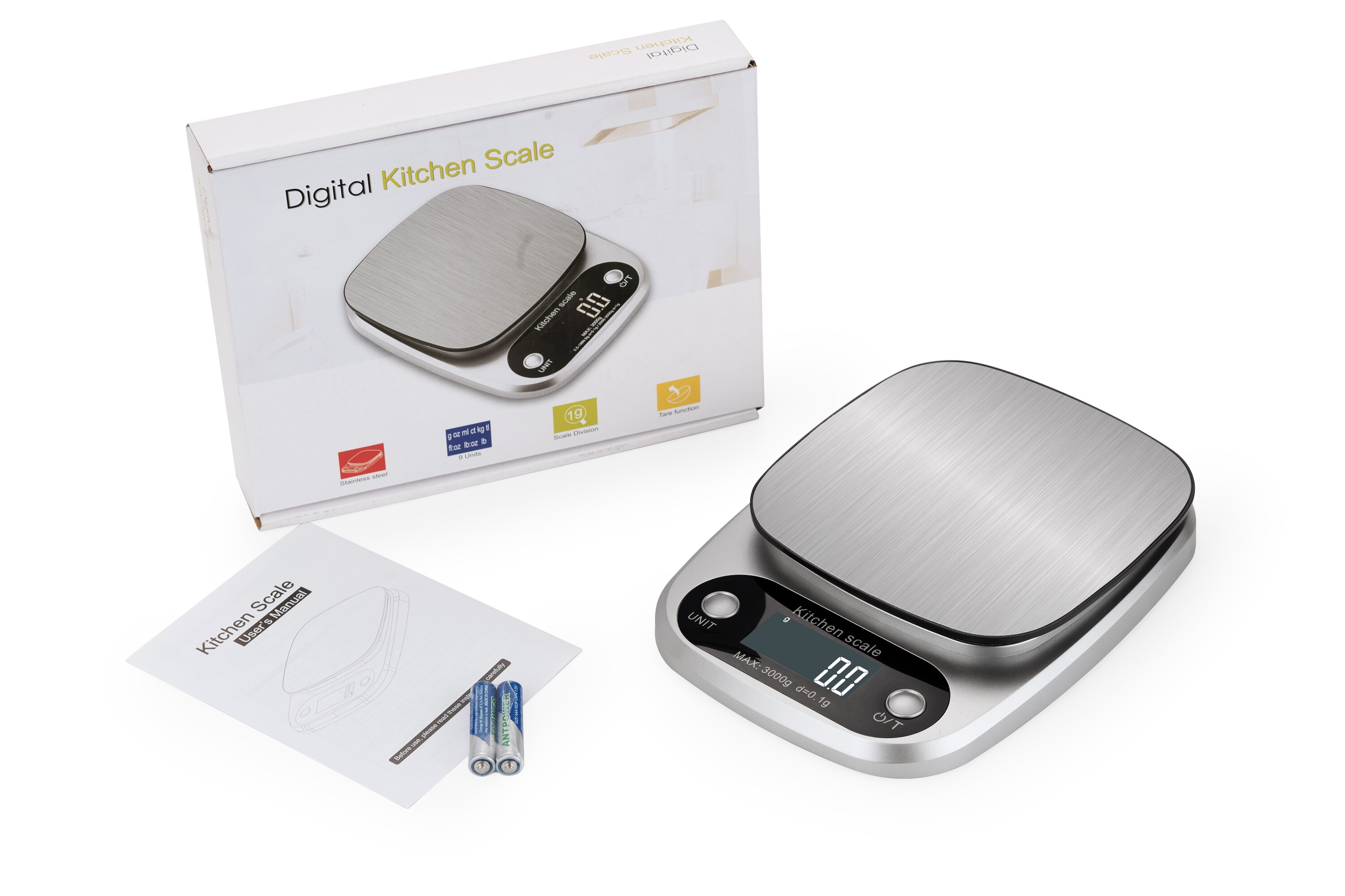 CURCONSA – Balance de cuisine pour régime alimentaire, Balance postale, mesure LCD, électronique de précision