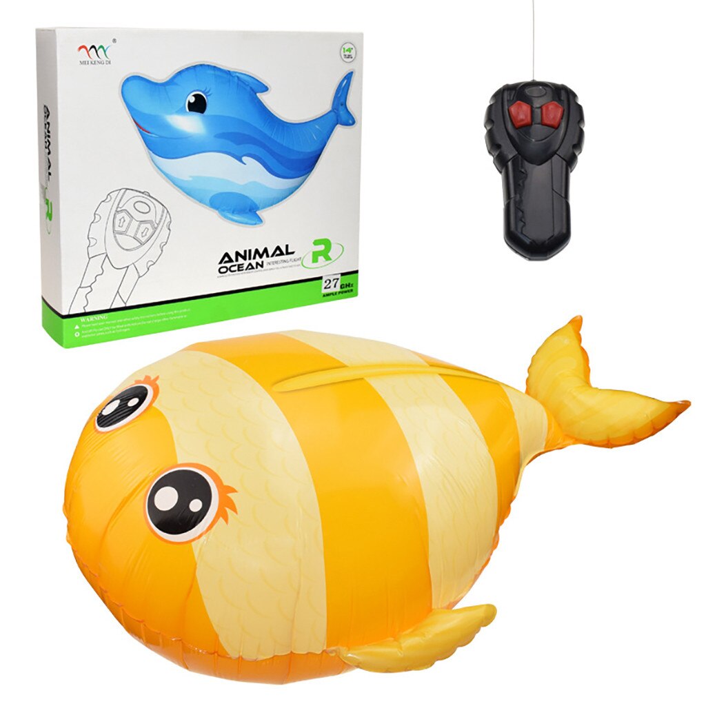 Pez volador, delfines voladores y aviones voladores, juguetes de juguete a Control remoto para niños: Dorado